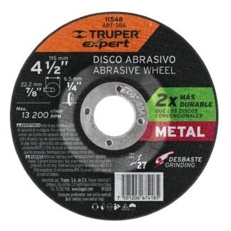 Disco Tipo 27 de 4-1/2' x 6.4 mm desbaste de metal, Expert ABT-386