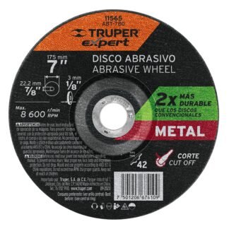 Disco Tipo 42 de 7' x 3.2 mm corte metal, Truper Expert ABT-780