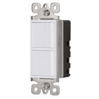 Interruptor dúplex, 1 sencillo y 1 de 3 vías, línea Classic APDO-CLP