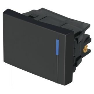 Interruptor de 3 vías, 1.5 módulos, línea Española, negro APSE15-EEN