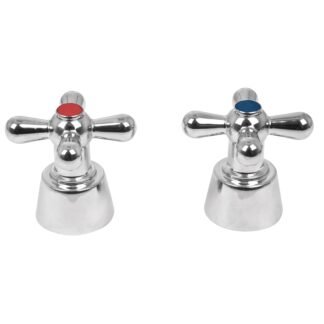 Juego 2 manerales cruceta para lavabo, Foset AQMM-61