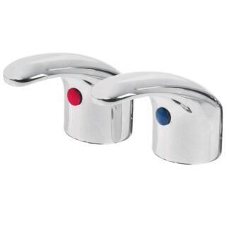 Juego 2 manerales tipo palanca para lavabo, Foset AQMM-62