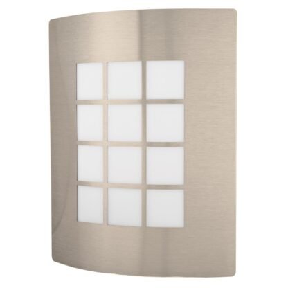 Arbotante decorativo cuerpo acero inox, lámpara no incluida ARB-003S