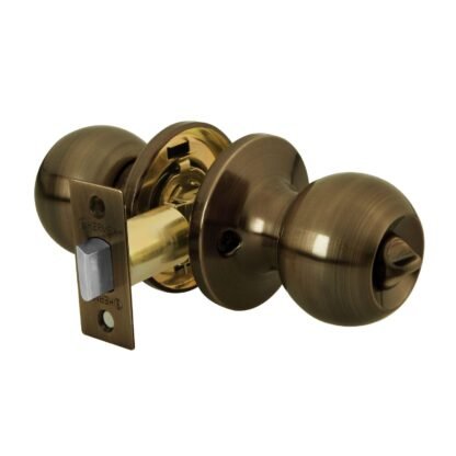 Cerradura tipo esfera, tubular, baño, antiguo, Hermex BALT-LA-BP