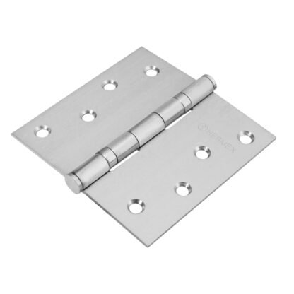 Bisagra cuadrada 4' acero inoxidable, plana, Hermex BC-404P