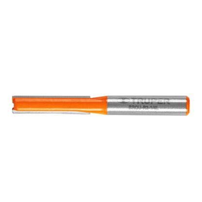 Broca para router, recta 2 filos, 1/4', larga, Truper BROU-R2-1/4L