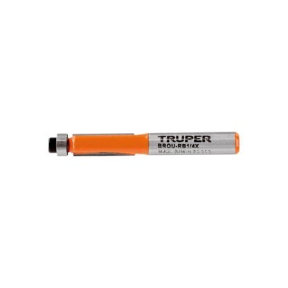 Broca para router, corte recto, 1/4' con balero BROU-RB1/4X
