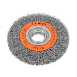 Carda alambre ondulado 6' x 3/4' para esmeril, Truper CA-104