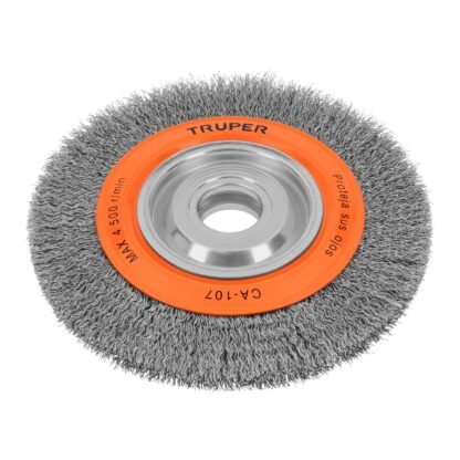 Carda alambre ondulado 8' x 3/4' para esmeril, Truper CA-107