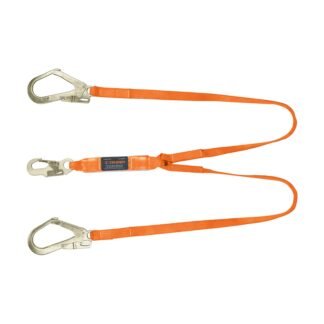 Línea de vida absorbedor impacto, doble brazo, gancho grande CAB-5432-18