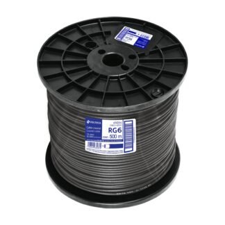 Metro de cable coaxial RG6 en carrete de 500 m, Volteck CABCO-6500
