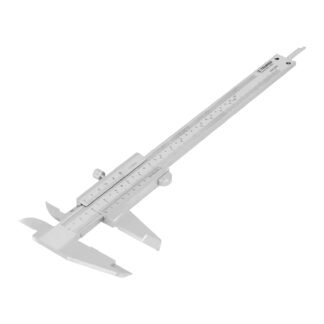 Calibrador vernier analógico 6' acero inox, std y mm, Truper CAL-6MP