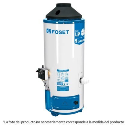 Calentador de paso 9L 2 servicios gas nat. piezo eléct. Fose CALE-9PA-N