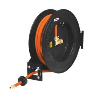 Rollo de 15 m de manguera 3/8' de hule con carrete retráctil CAMAI-15