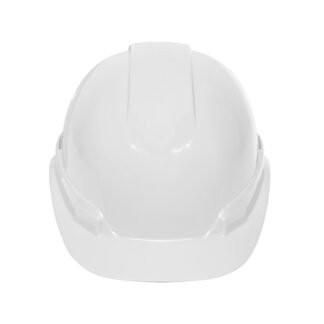 Casco de seguridad ventilado, ajuste de matraca, blanco CAS-BI