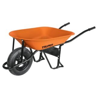 Carretilla 4.5 ft3 Neumática, bastidor tubular, Truper CAT-45ND