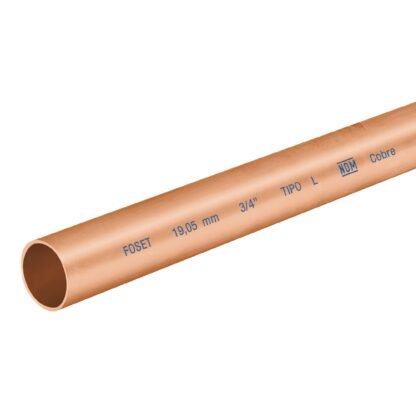 Tubo de 3/4' de cobre tipo 'L' , de 3 m, Foset CC-002L