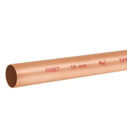 Tubo de 3/4' de cobre tipo 'N' , de 3 m, Foset CC-002N