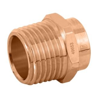 Conector de cobre, rosca exterior 1/2', Foset CC-611