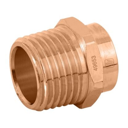 Conector de cobre, rosca exterior 1/2', Foset CC-611