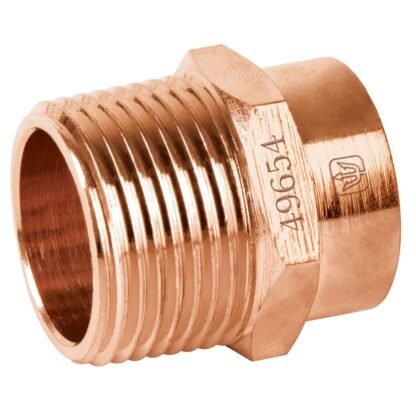 Conector de cobre, rosca exterior 3/4', Foset CC-612