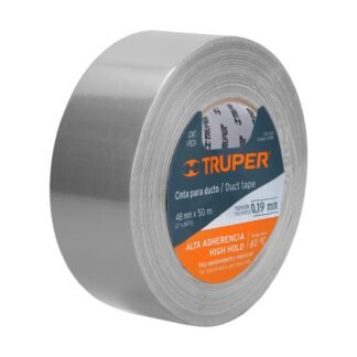Cinta para ducto 50m x 48mm, espesor 0.19mm, Truper CDU-50X