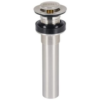Contra p/lavabo sin rebosadero, sistema push, satín, 1-1/4' CE-206SN