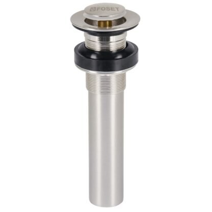 Contra p/lavabo sin rebosadero, sistema push, satín, 1-1/4' CE-206SN