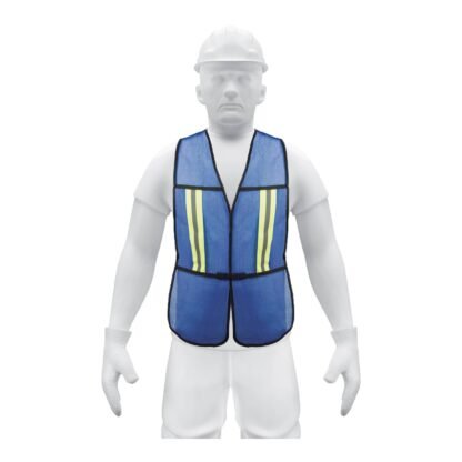 Chaleco de seguridad con cintas reflejantes, azul, Pretul CHS-200A