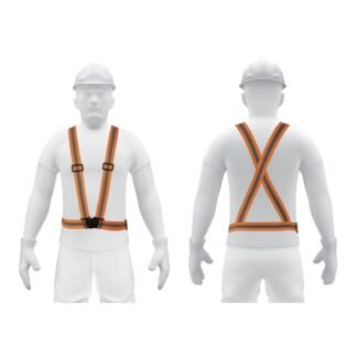 Chaleco elástico tipo arnés naranja con reflejante, Truper CHS-400N