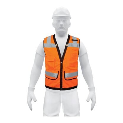 Chaleco seguridad reforzado naranja con bolsas, G, Expert CHS-800N-L
