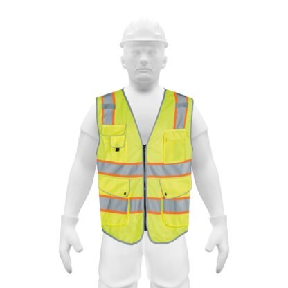 Chaleco de seguridad de alta visibilidad, verde, mediano CHS-900V-M
