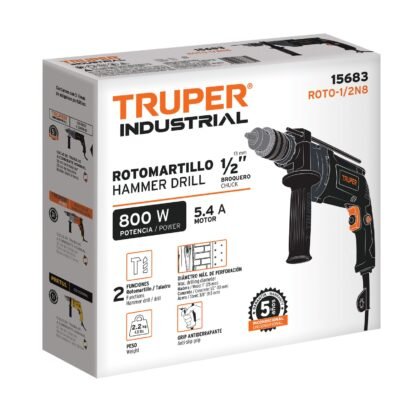 Caja de empaque de repuesto para ROTO-1/2N8, Truper CJ-ROTO-1/2N8