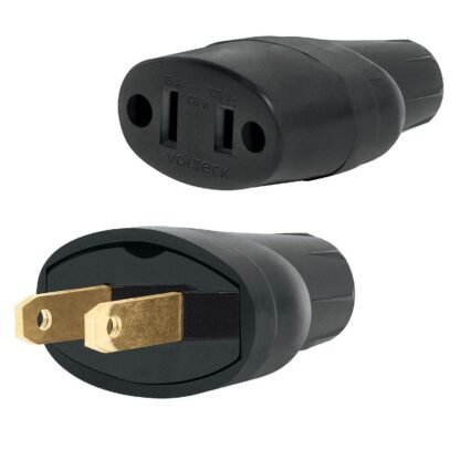 Clavija y contacto de hule, bolsa con 2 pzas, Volteck CL-COH