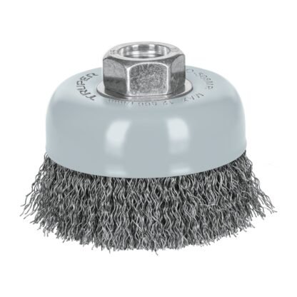Carda copa 3' alambre ondulado fino, Multi-rosca, Truper CO-508MR