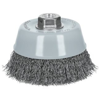 Carda copa 5' alambre ondulado fino, Multi-rosca, Truper CO-512MR