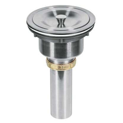 Contracanasta 3-1/2' de acero inoxidable con tapa, Foset CO-812