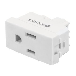 Contacto sencillo, 2 polos + tierra, línea Oslo, blanco COA-OB