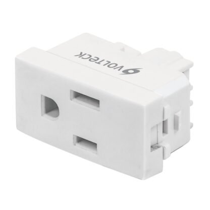 Contacto sencillo, 2 polos + tierra, línea Oslo, blanco COA-OB