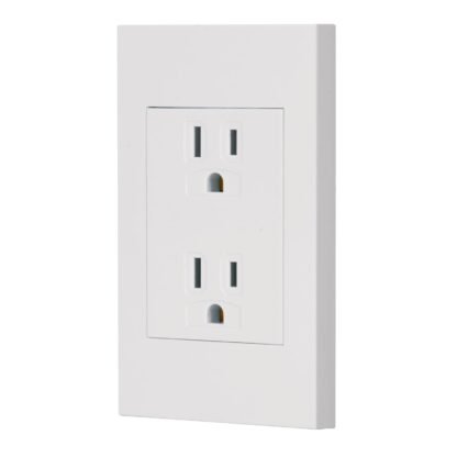 Placa armada contacto dúplex, 3 módulos, Española, blanco CODO-EB