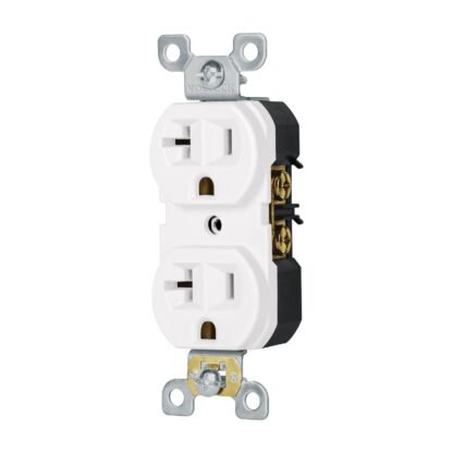 Contacto dúplex, 2 polos 3 hilos, 20 A, Standard, blanco CODO-MSB