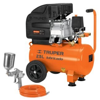 Kit, compresor 25 L, 3 HP, manguera de PVC y pistola, Truper COMP-KIT25