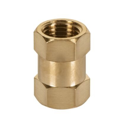 Cople de latón, tipo FF, cuerda 1/4 NPT, Truper COPLE