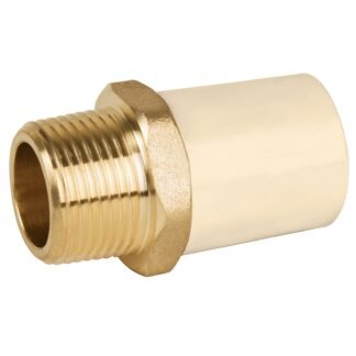 Adaptador macho de CPVC 3/4' con inserto metálico, Foset CPVC-652
