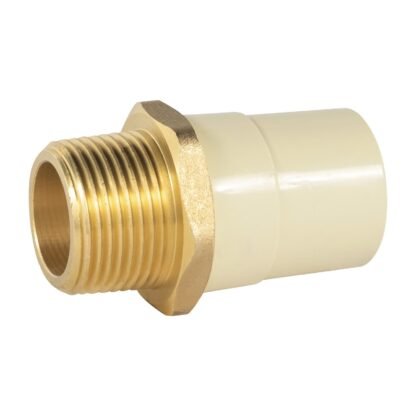 Adaptador macho de CPVC 1' con inserto metálico, Foset CPVC-653