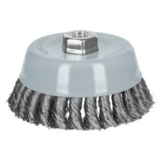 Carda copa 5' alambre trenzado grueso, Multi-rosca, Truper CT-612MRX
