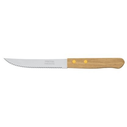 Cuchillo con sierra para asado 5' mango de madera, Pretul CUCH-M52