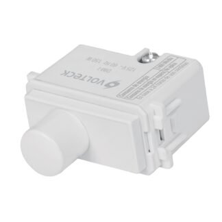 Dimmer giratorio, línea Italiana, color blanco, Volteck DIM-IB
