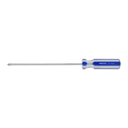Desarmador de cruz 1/4 x 8' mango de PVC, Pretul DP-1/4X8TP