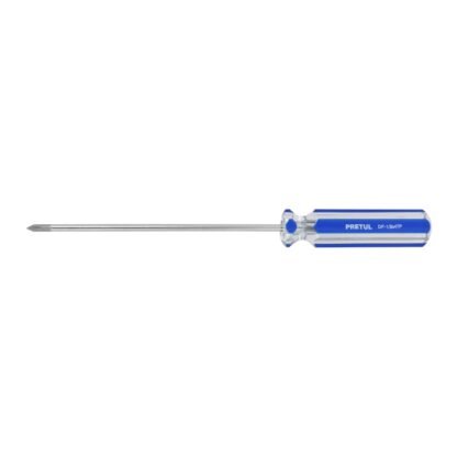 Desarmador de cruz 1/8' x 4' mango de PVC, Pretul DP-1/8X4TP